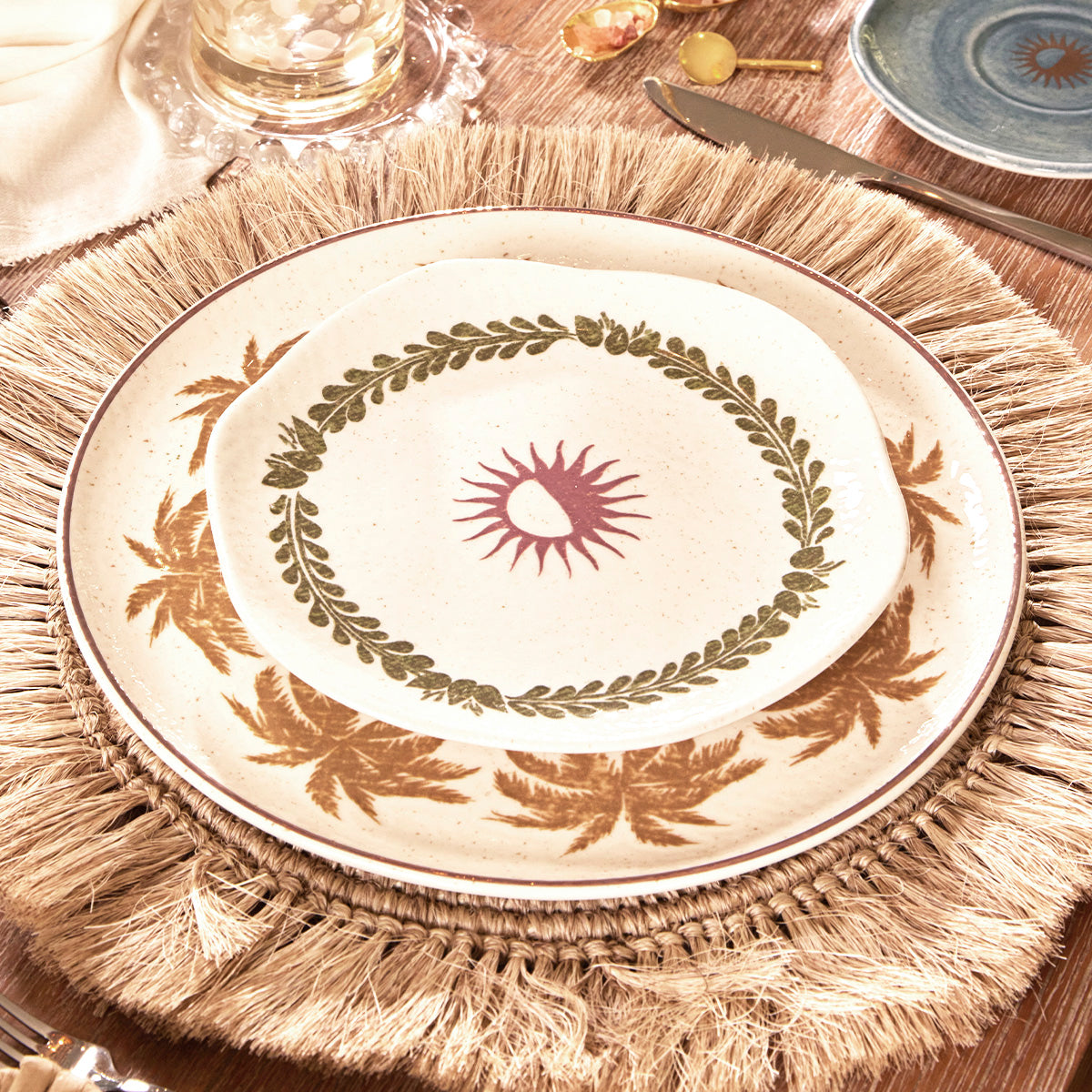 Plato Postre 19.8cm Sol Corona x Malai