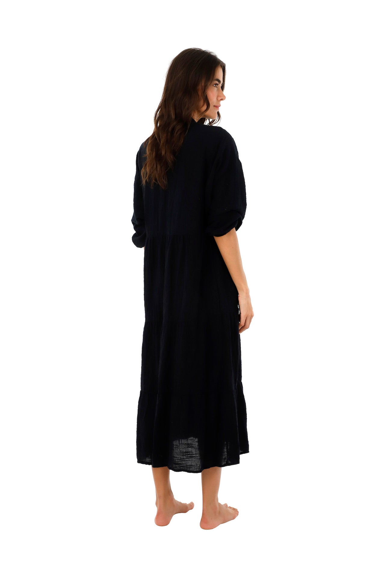 Black Cappadocia Maxi Dress