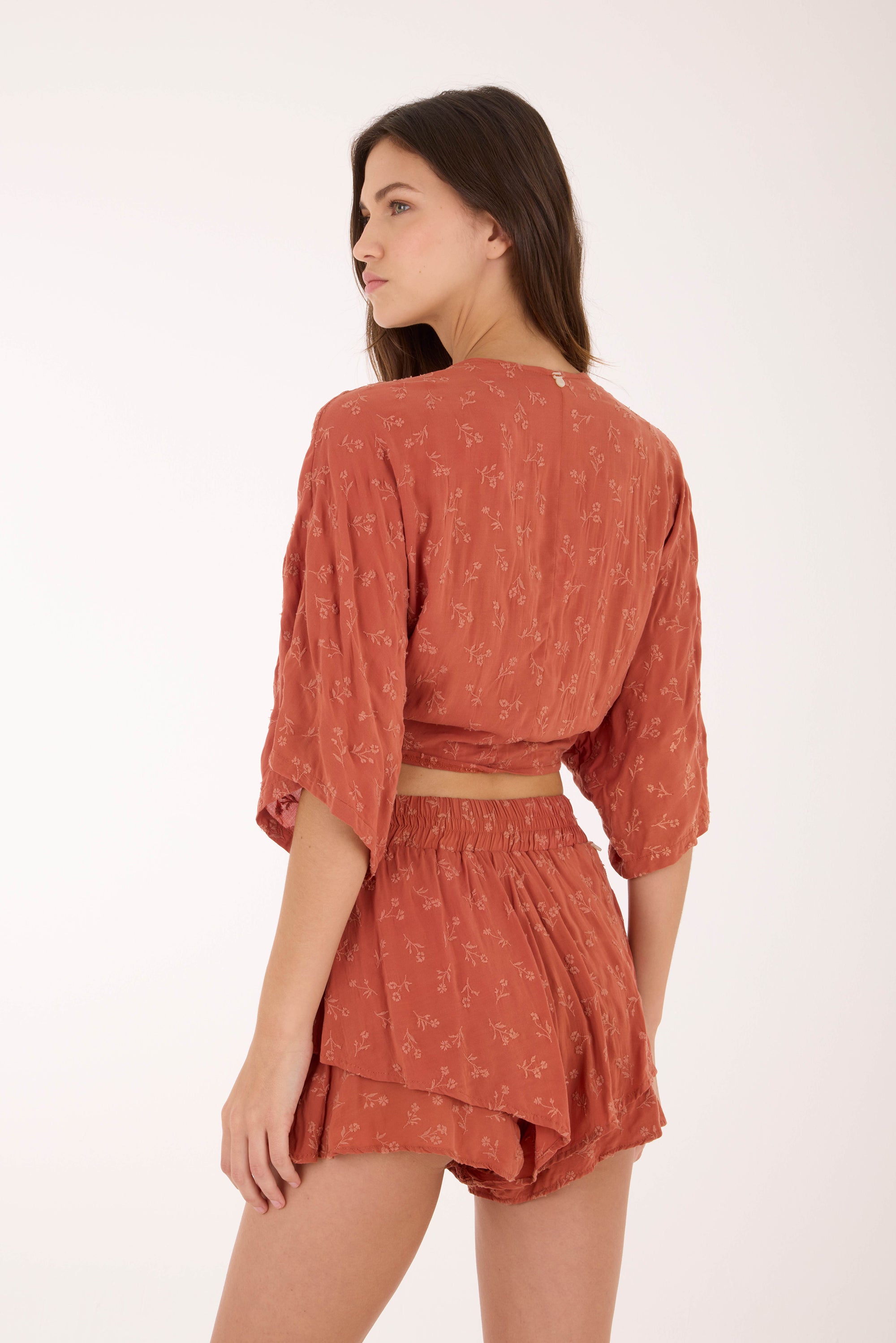 Sunset Embroidery Isla Shirt