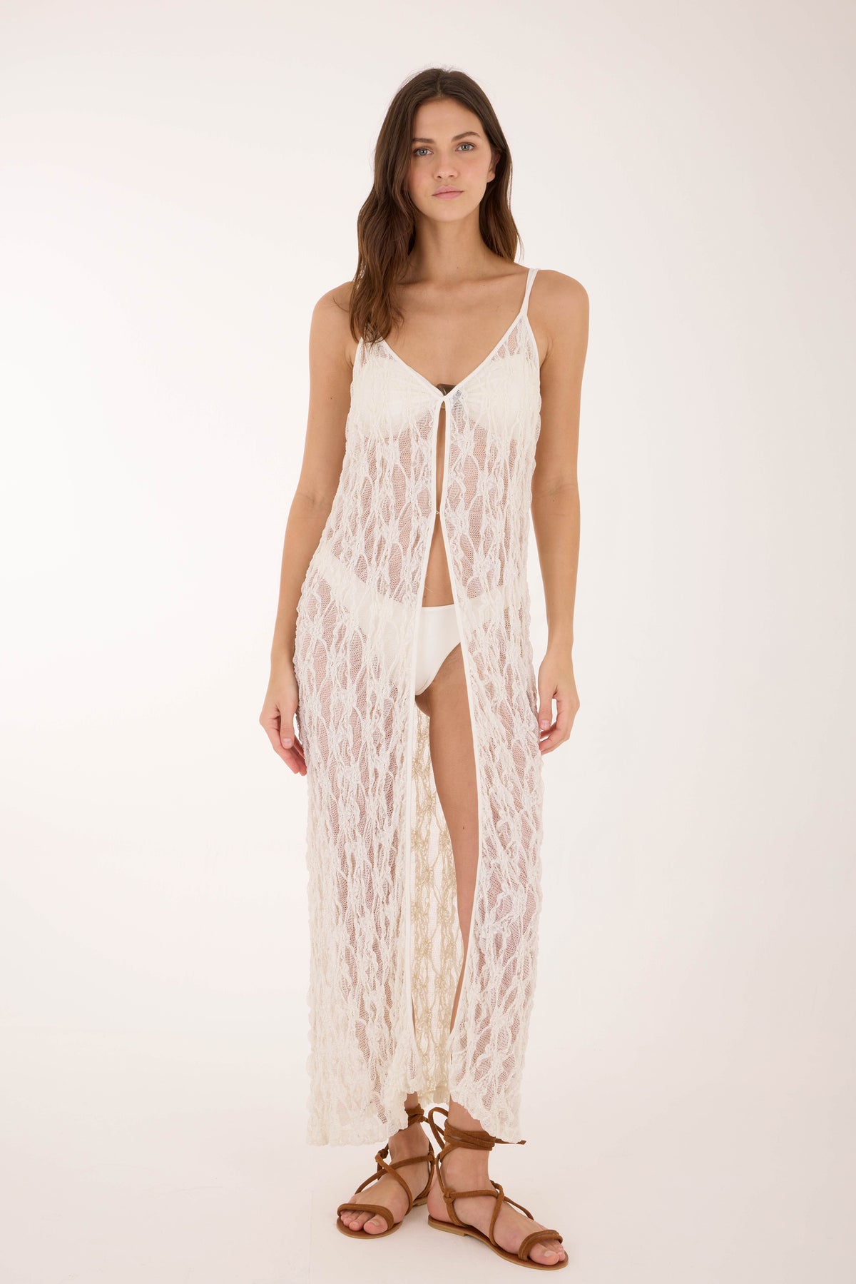 Coral Veil Light Kimono