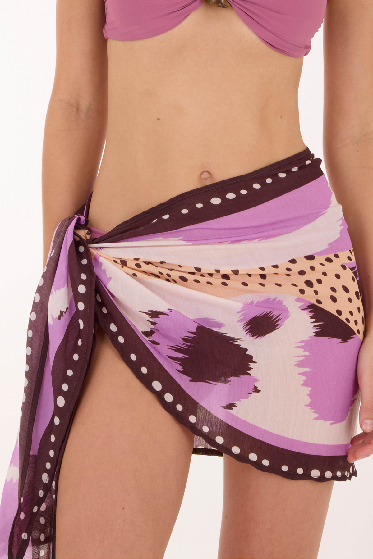 Amber Leopard Rooney Pareo