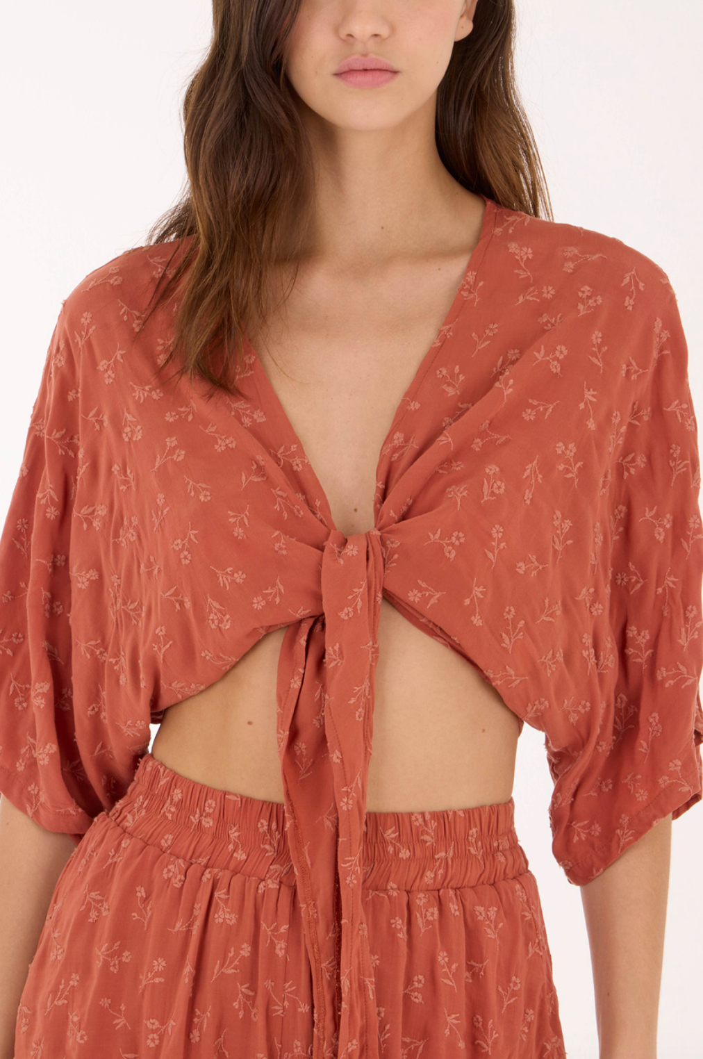 Sunset Embroidery Isla Shirt