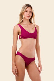 Textured Wave Brisa Raspberry Jazz Hop Top