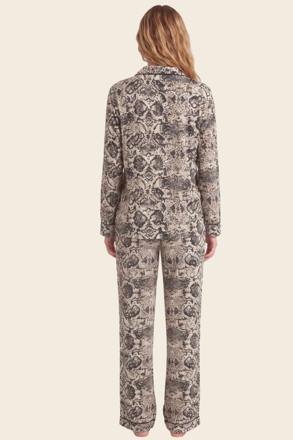 Ivory Snake Pijama Shirt