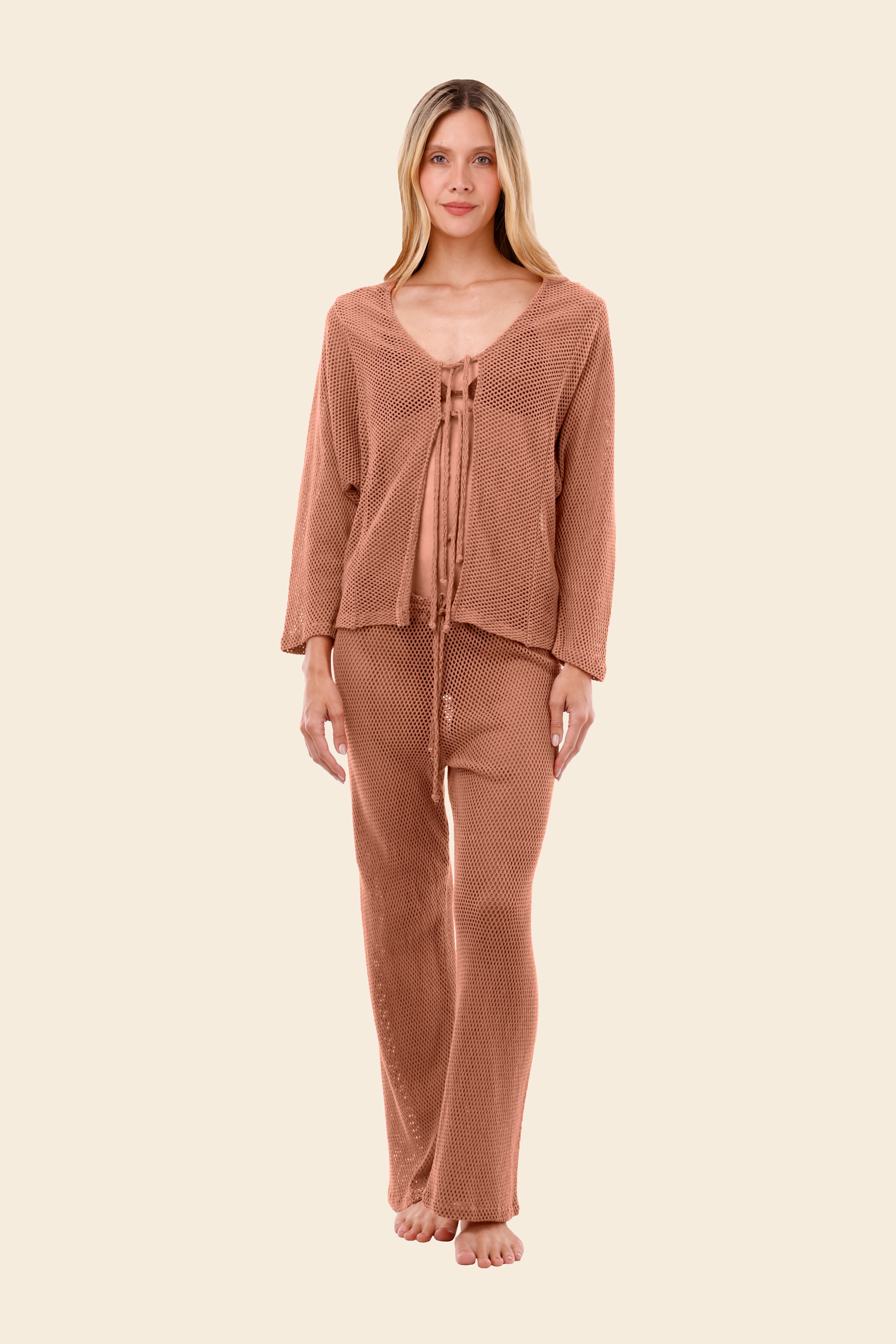 Salmon Mesh Malla Ikon Pants