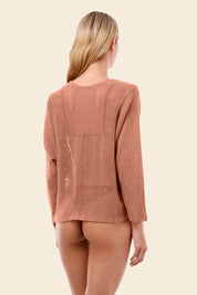 Salmon Mesh Malla Ritual Shirt