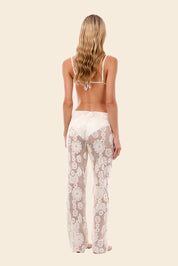Ivory Crochet Icon Pant