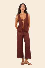 Textured Barn Red Cove Vest