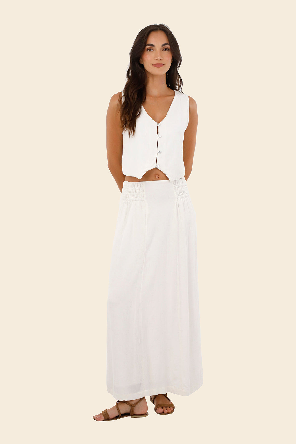 White Oleana Vest