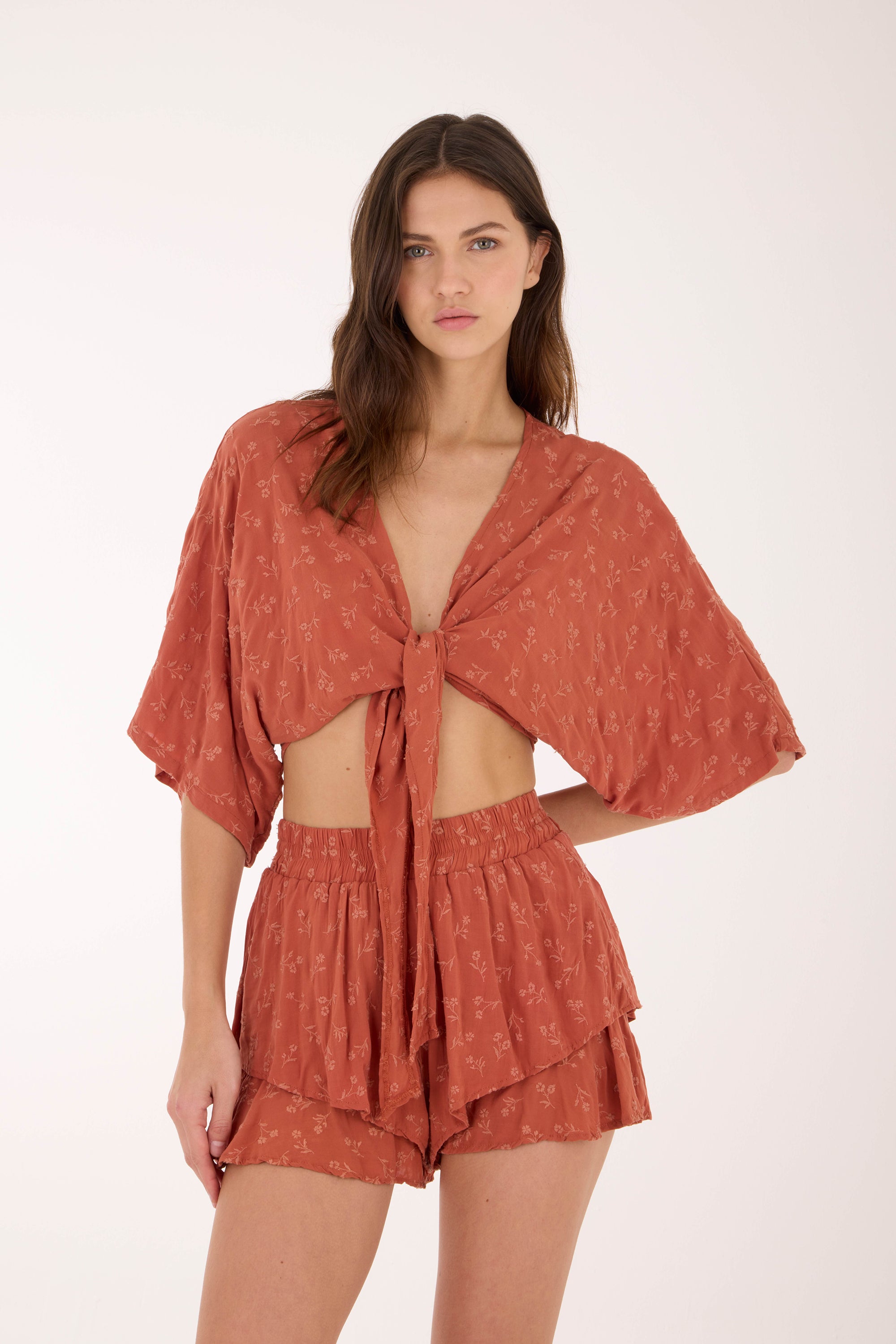 Sunset Embroidery Isla Short