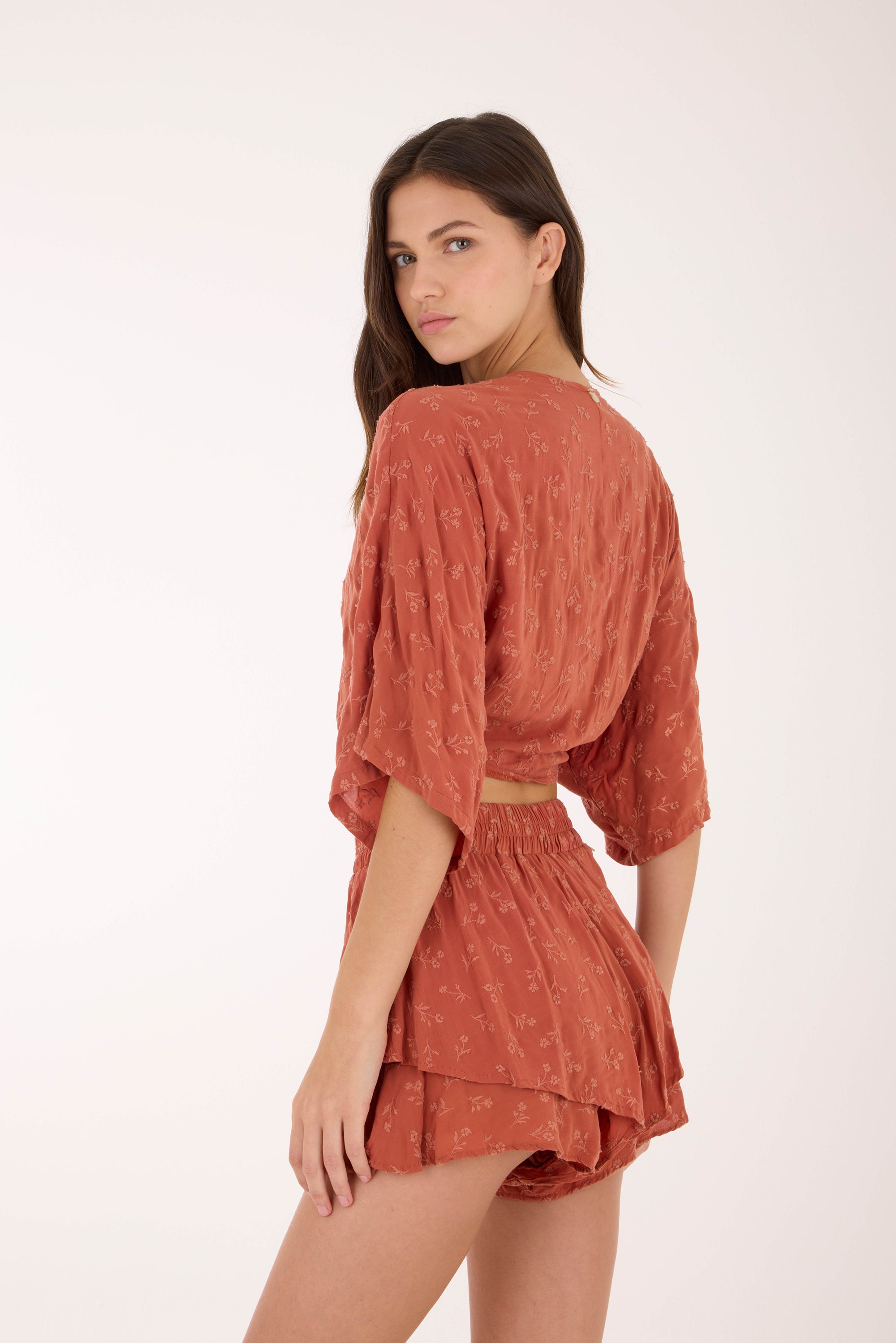 Sunset Embroidery Isla Short