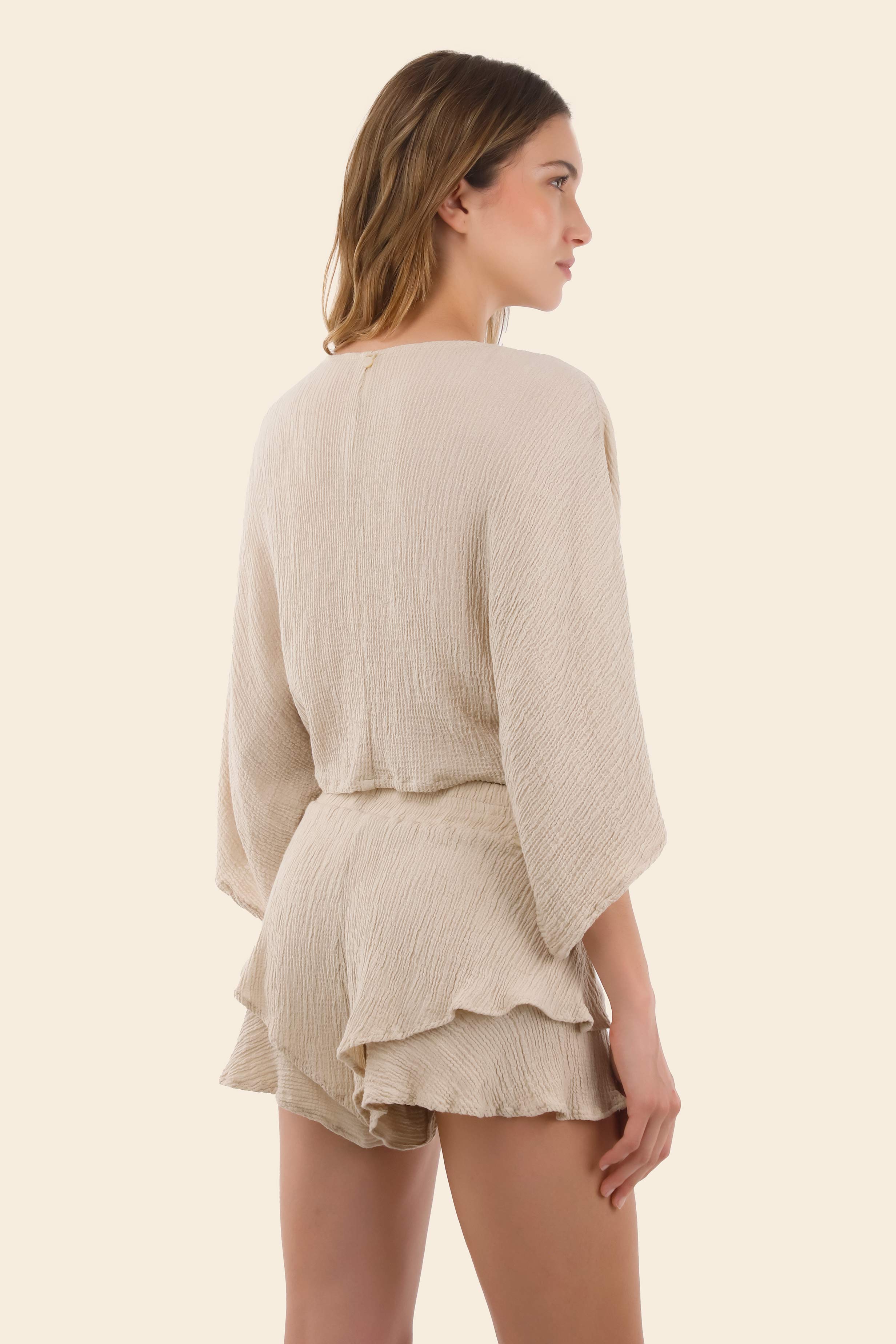 Textured Sand Isla Shirt