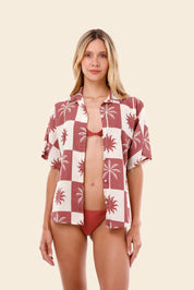 Sunrise Palm Twyla Shirt
