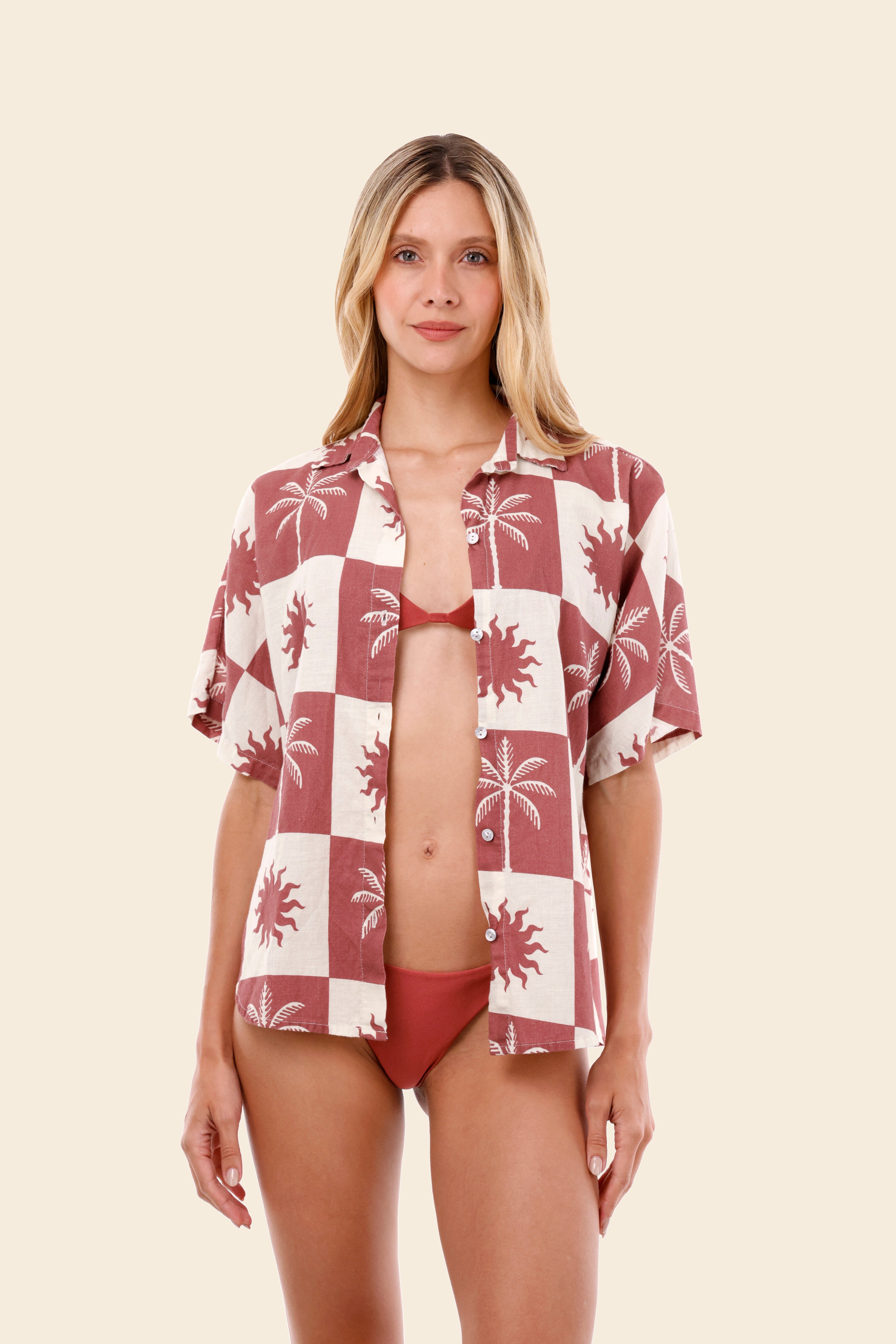 Sunrise Palm Twyla Shirt