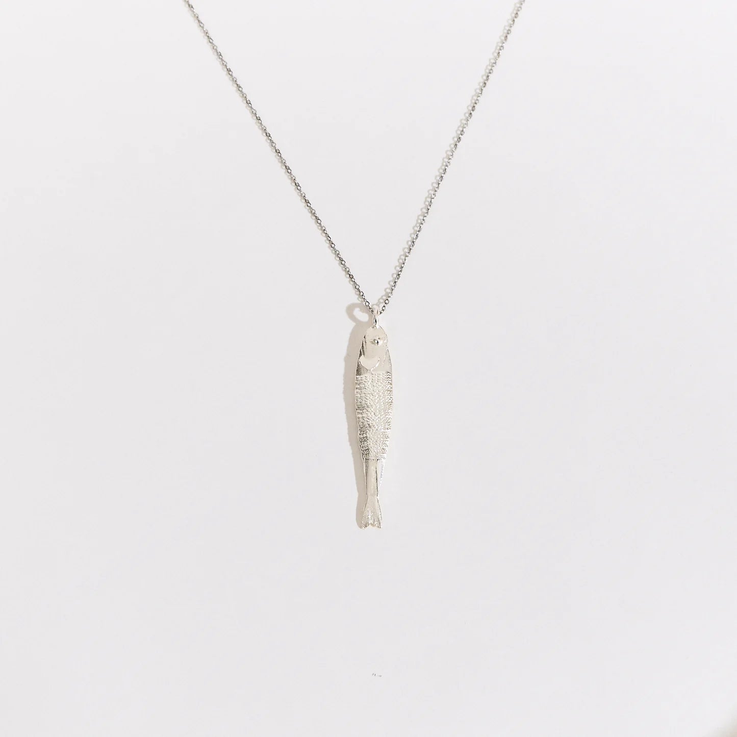 Collar Boqueron Medi Plateado