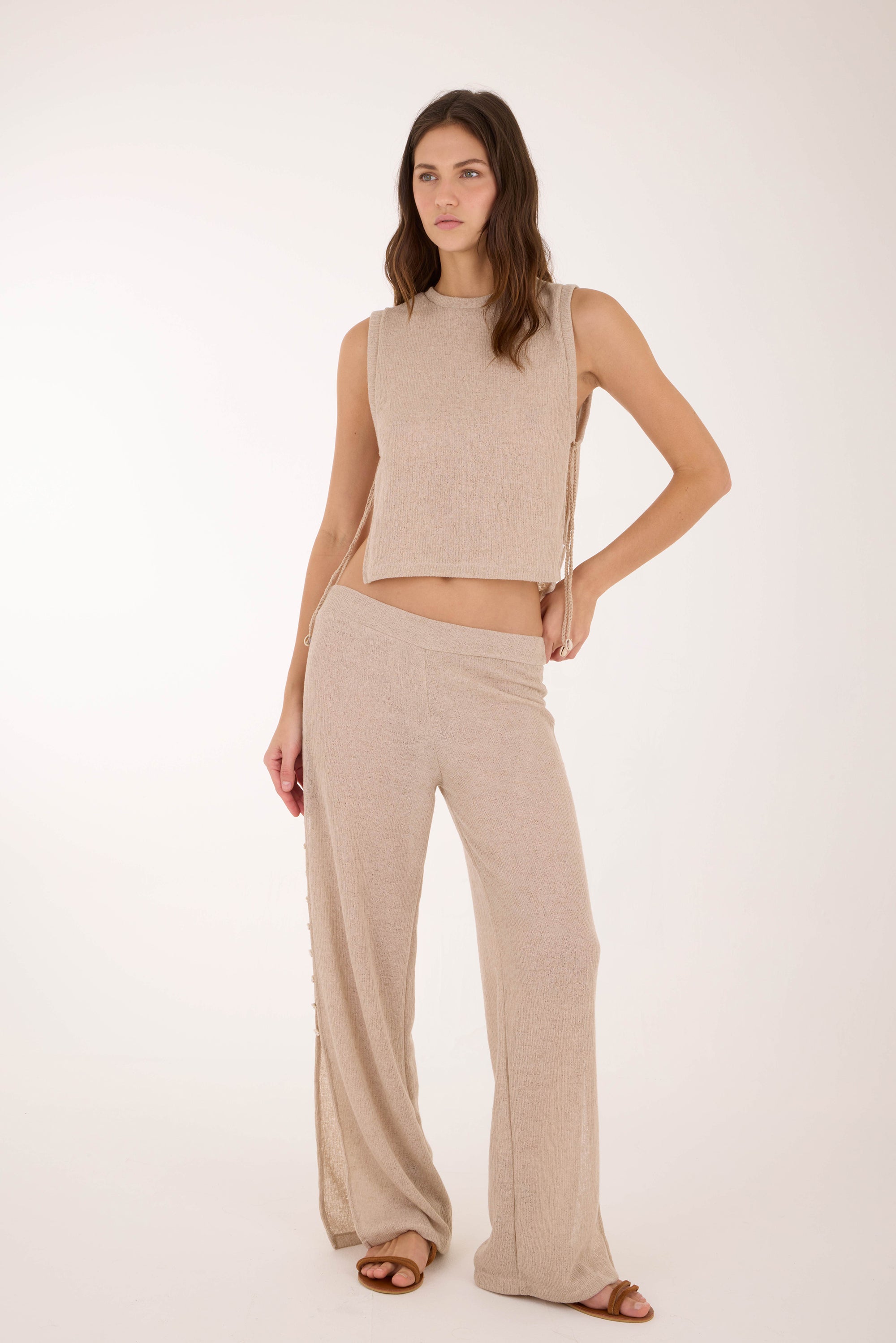 Coastal Sand Gale Tie Vest