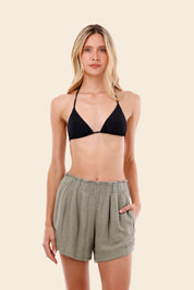 Serenity Green Linen Vento Short
