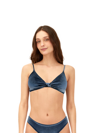 Velvet Deep Blue Connection Top