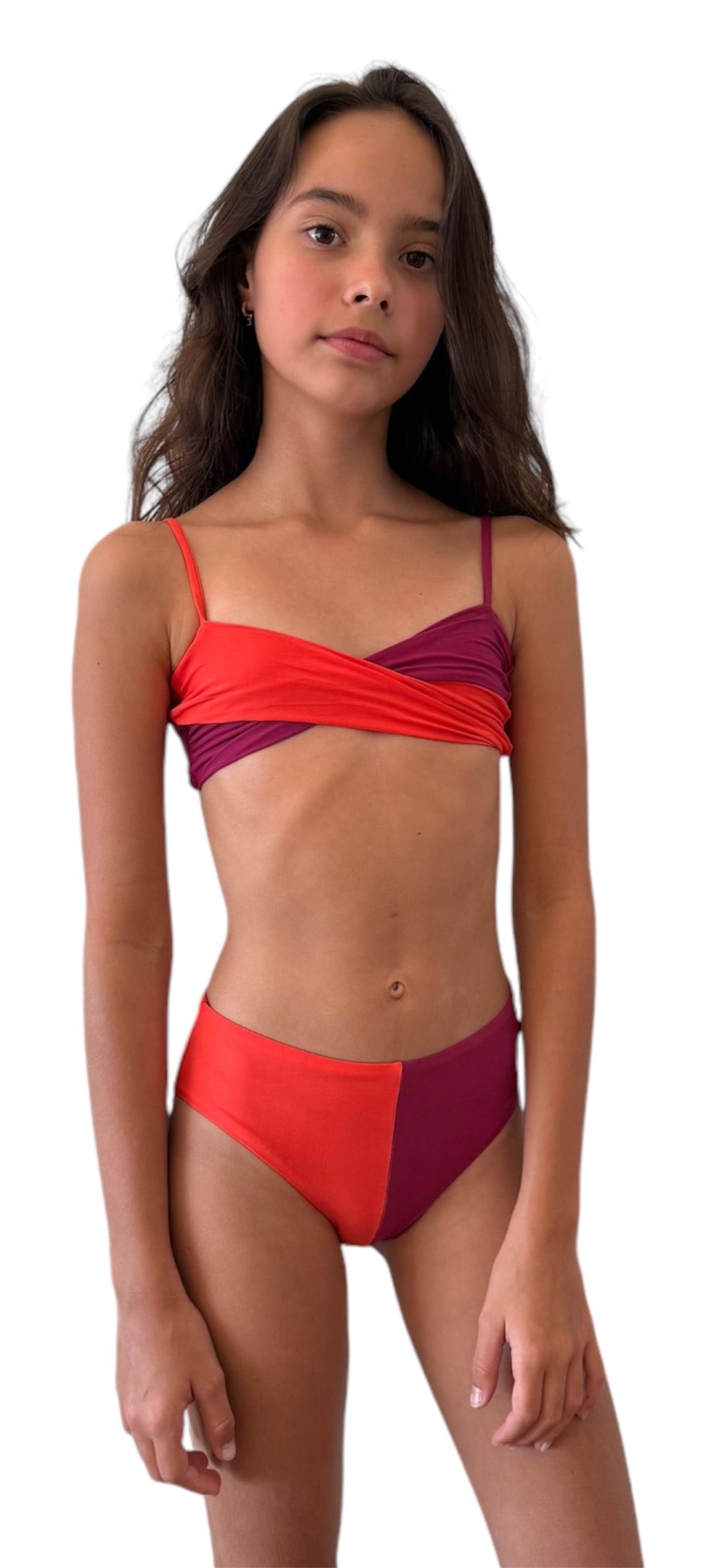 Brisa Tangerine Color Blend Kids Marea Top