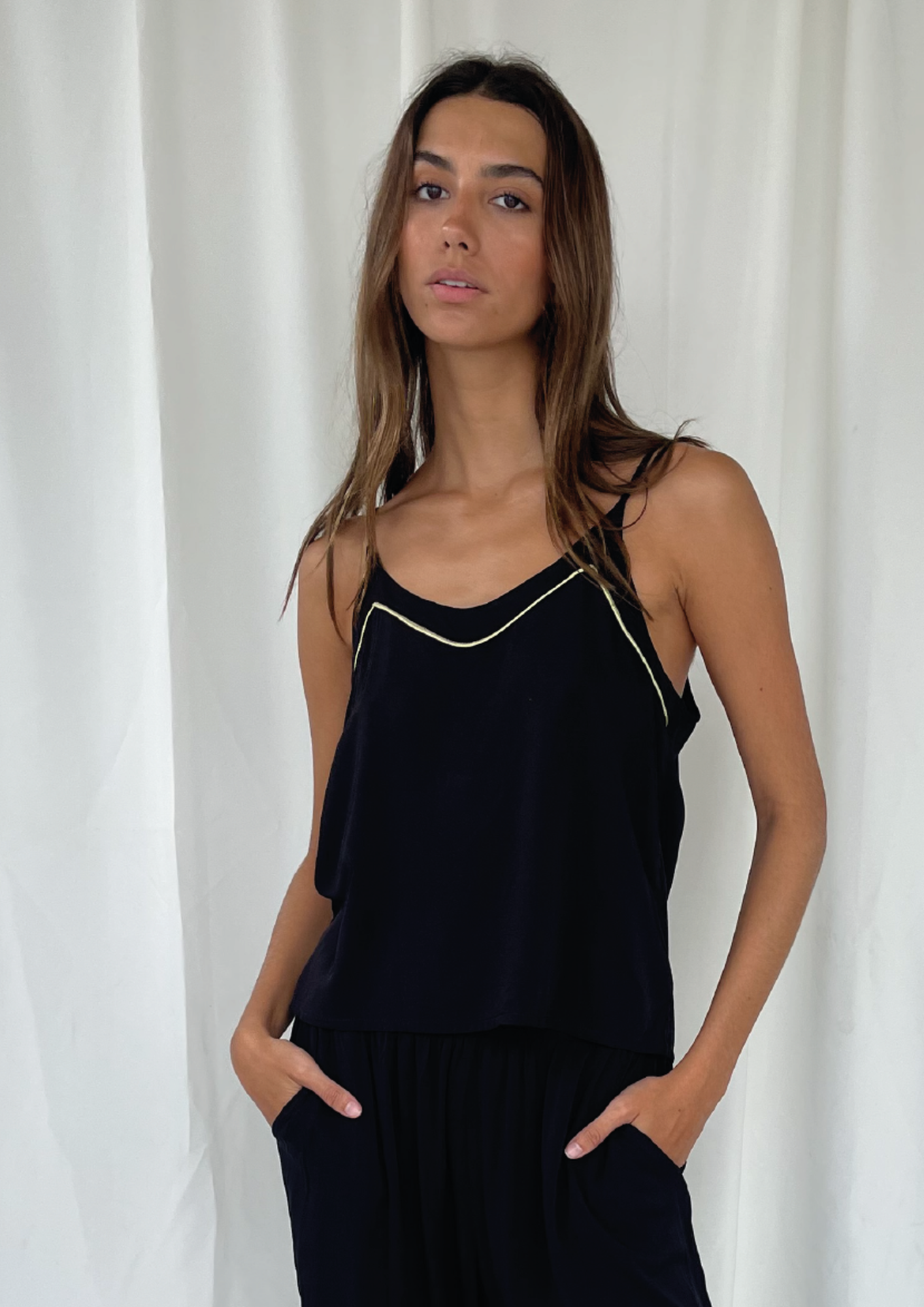 Black Pijama Top