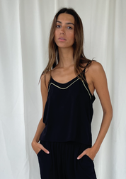 Black Pijama Top