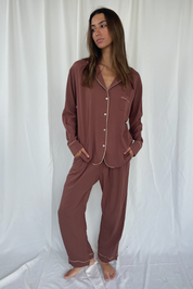 Earth Brown Pijama Shirt