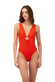 Brisa Tangerine Misha Hoop One Piece