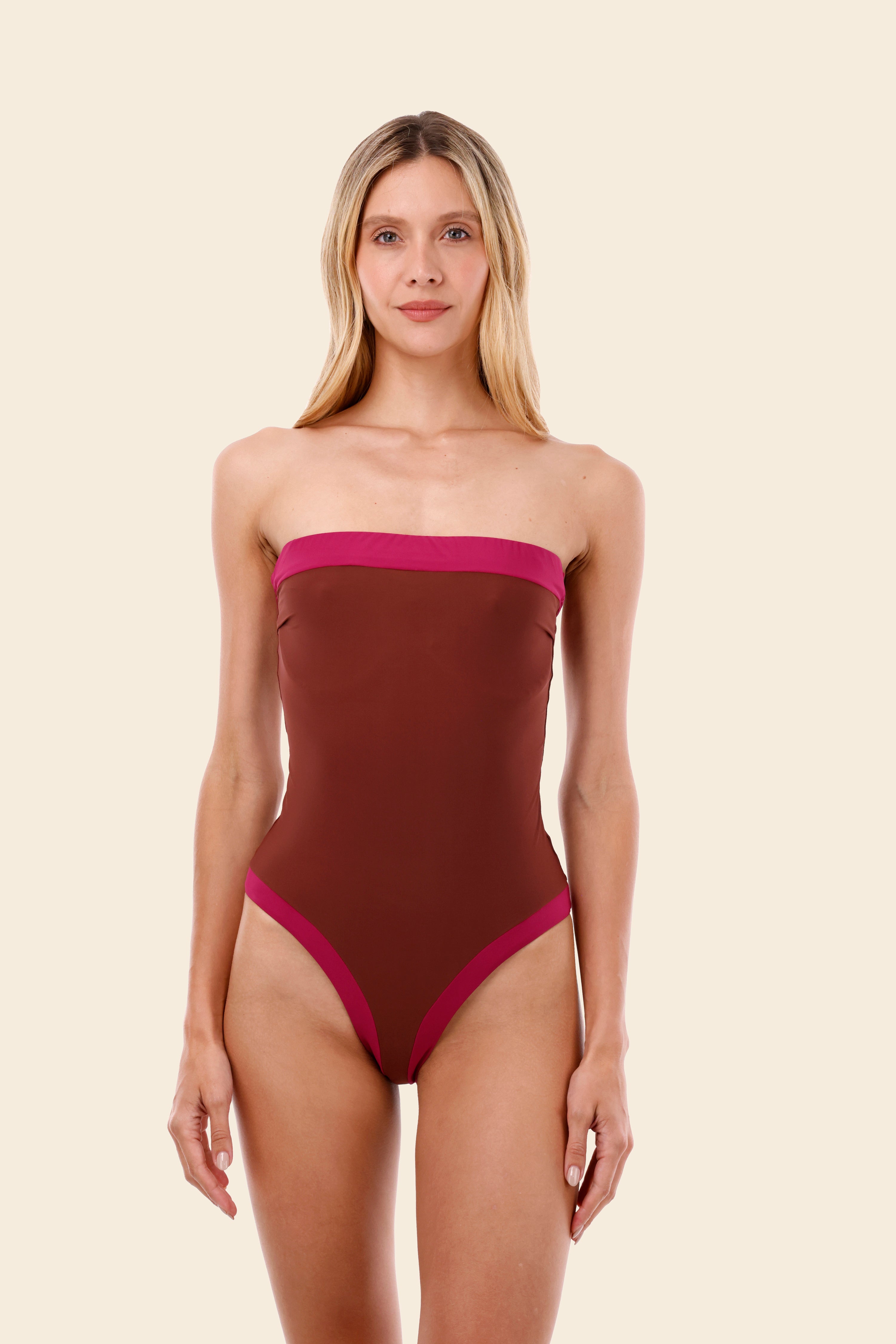 Raspberry Color Blend Lunaria One Piece