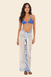 Zebra Line Blue The Must Pareo