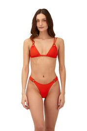 Brisa Tangerine Ola Ring Triangle Top