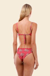 Tropical Wine Coral Top