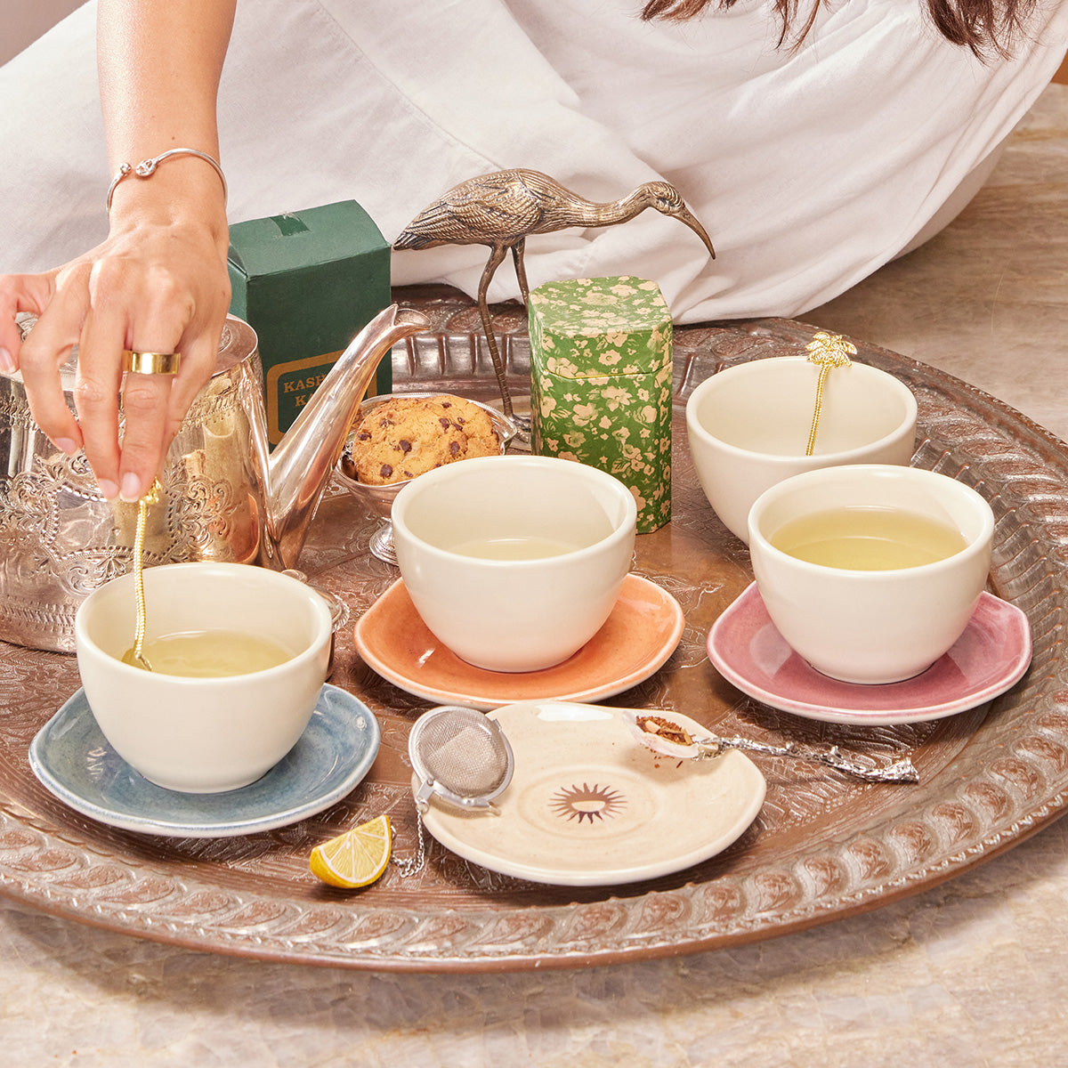 Set de Café / Té Corona x Malai 4 Puestos 8 Piezas