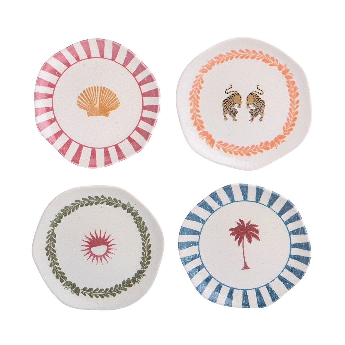 Set 4 Platos Postre Corona x Malai 19.8cm