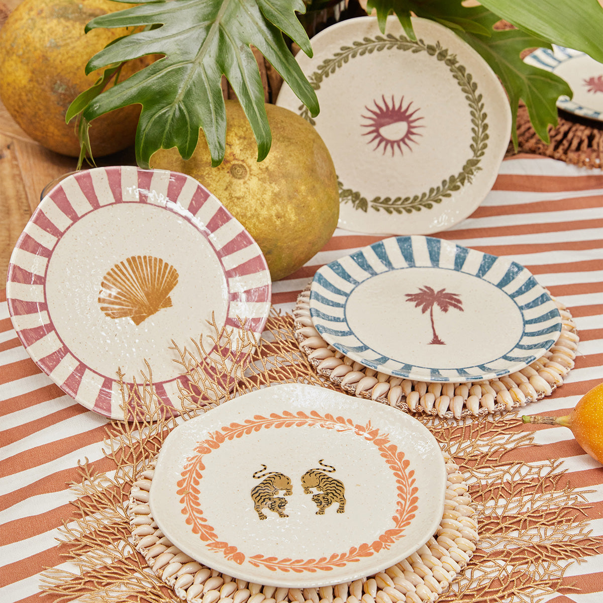 Set 4 Platos Postre Corona x Malai 19.8cm