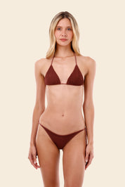 Textured Wave Barn Red Basal Triangle Top