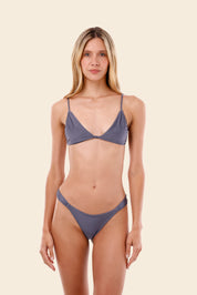 Gray Blue Cleo Triangle Top