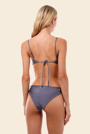 Gray Blue Concha Top