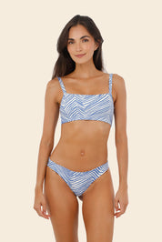 Zebra Line Blue Atena Top