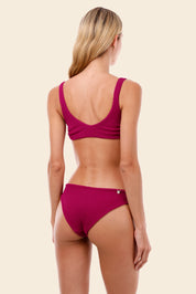 Textured Wave Brisa Raspberry Jazz Hop Top