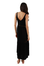 Black Lovey Dovey Maxi Dress